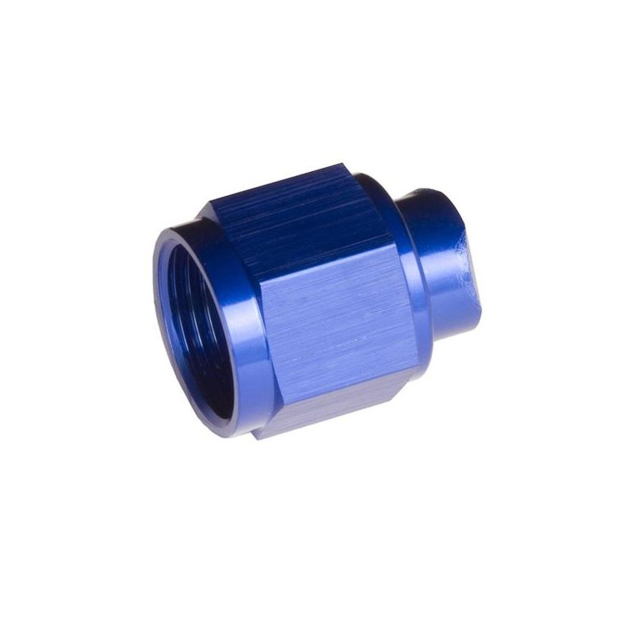 RHP929-06-1, Flare Cap  -06 two piece AN/JIC flare cap nut - blue