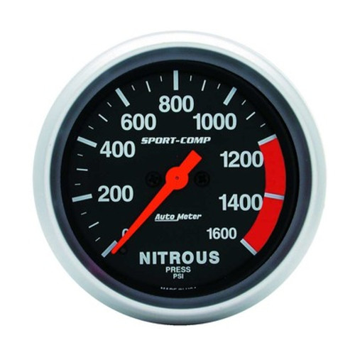 ATM3574, 2-5/8IN S/C NITROUS  PRESS. GAUGE 0-1600PSI