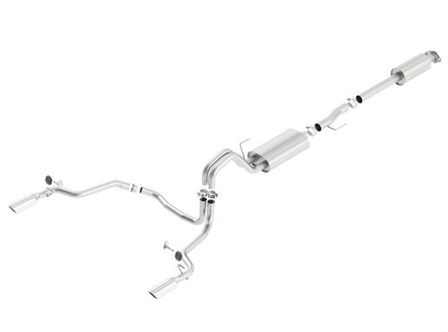 BOR140614, 15-   FORD F150 3.5L CAT BACK EXHAUST KIT