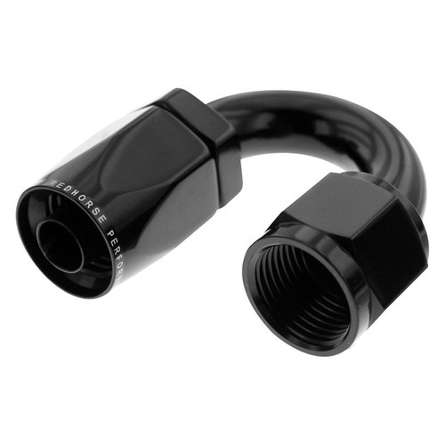 RHP6180-06-2, Non-Swivel Hose End -06 180 degree female aluminum hose end -