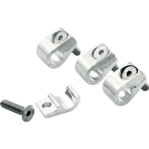 ALL18323, 2PC ALUM LINE CLAMPS 3/8IN 4PK