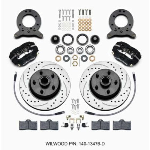 WIL140-13476-D, FDL-M FRONT KIT11.30IN 1  PC ROTOR&HUB-DRILL 1965