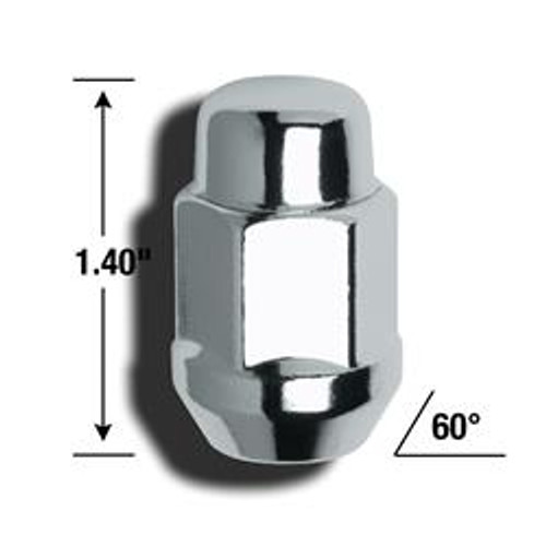 AME41188, LUG NUT 1/2 ACORN BULGE 3/4IN HEX