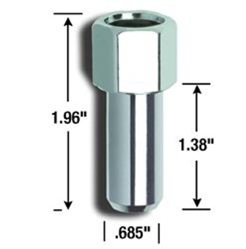 AME84087B, EXTRA LONG MAG, OPEN END, 1/2" Weld Wheel/SST (4pk)