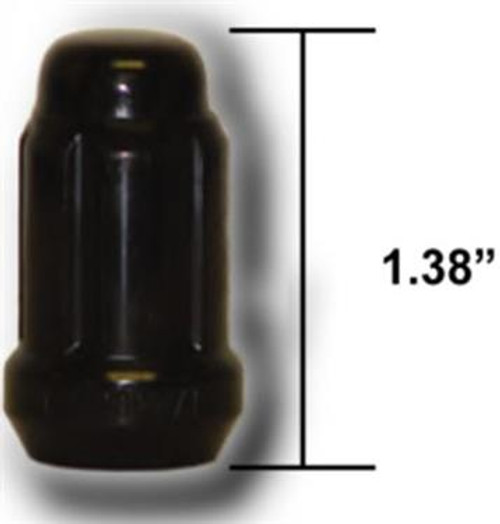 WSWW1025SB, SPLINE DRIVE LUG NUT 12X1.25 BLACK,, ,(socket RTXTA017)