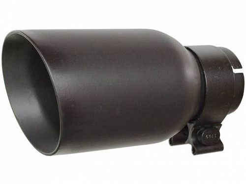 GORGRT21248FB, TEXTURED BLACK EXHAUST TIP 4" OUT/ 2.5" INLET