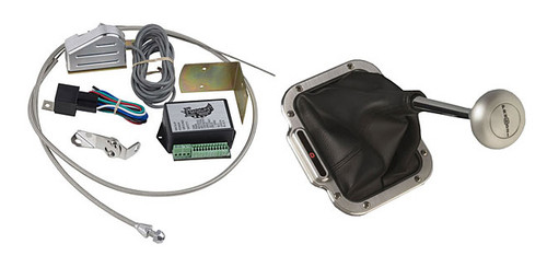 LOKCINB-1782, Shift Indicator, Vertical Rectangular, LED, Shifter Boot / Ring / Sensor, Aluminum, Brushed, 4L60E / 700R4, Kit