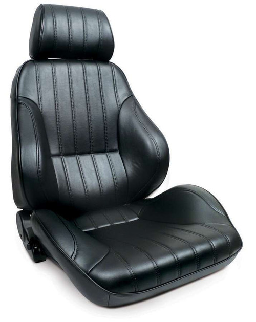 SCA80-1000-51R, Seat, Rally 1000 Series, Passenger Side, Sliders, Reclining, Side Bolsters, Vinyl, Black, Each