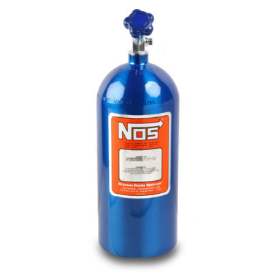 NOS14745, NOS,,Nitrous Oxide Bottle, 10 lb, Hi-Flo Valve, Aluminu