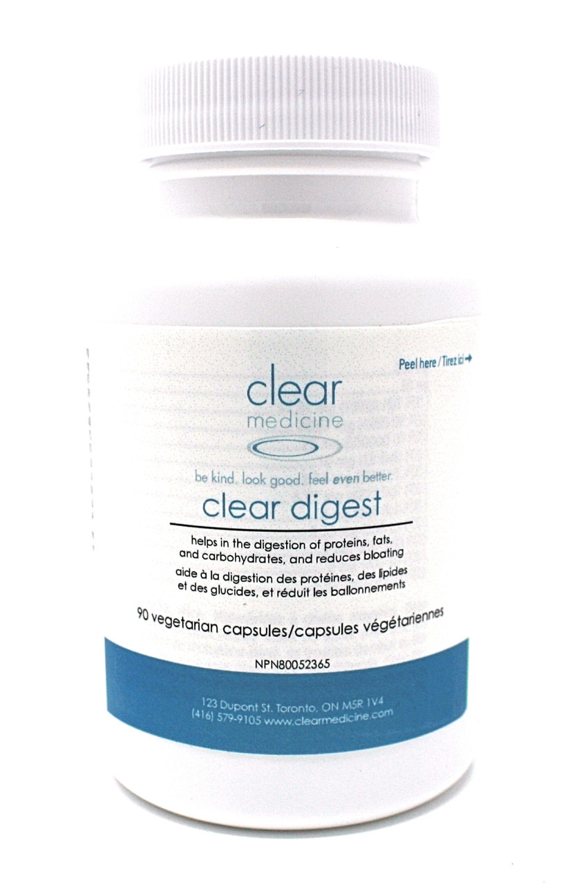 Clear Digest Digestive Enzymes (90 Capsules) HCL and Pancreatic