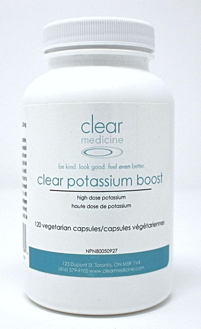 Clear Potassium Boost 120 Capsules Containing 300mg Per Dose