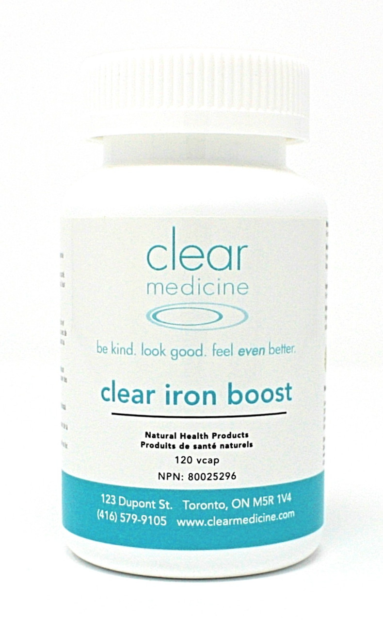 Clear Iron Boost Iron Glycinate 120 Capsules Non Constipating and Easily Assimilated Iron