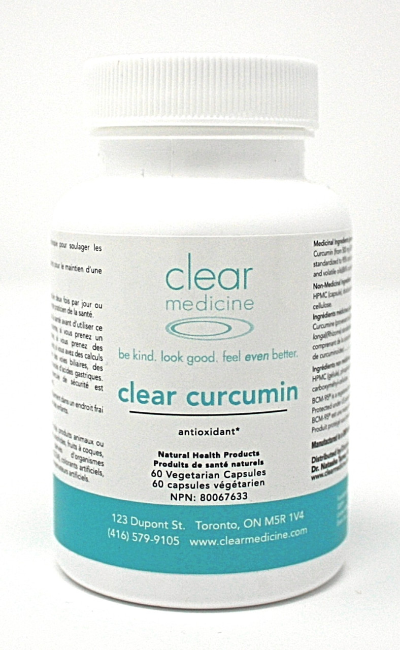 Clear Curcumin 60 Capsules Curcumin Turmeric With Enhanced