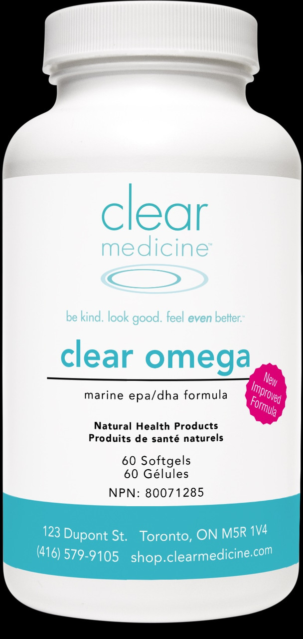 NEW Clear Omega - Higher Bioavailablity 3.5 times greater EPA per dose! NEW Clear Omega - Higher Bioavailablity 3.5 times greater EPA per dose!