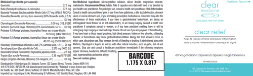 Clear Relief - For Acute And Chronic Inflammation (60 Capsules)