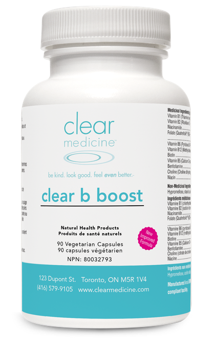 New Improved Formula and Larger More Economic 90 Cap Size Clear b boost - Highly Bioactive B Complex 90 Day Supply