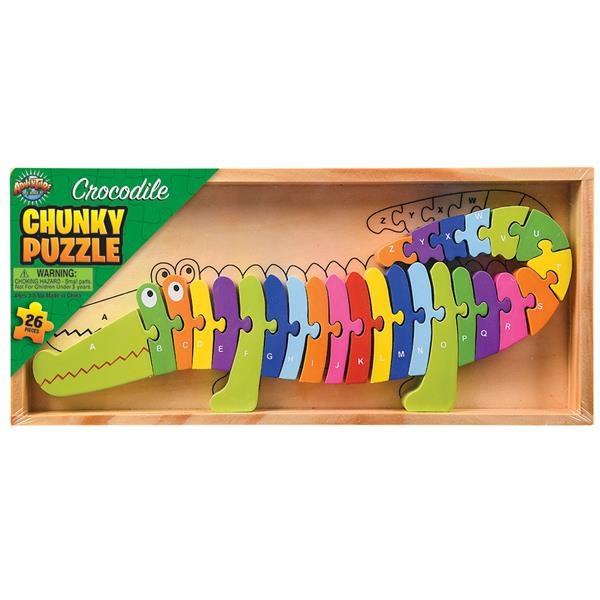 Bigjigs Toys Krokodil Nummernpuzzle Aus Holz – Lernspielzeug Für Kinder Ab 2 Jahren
