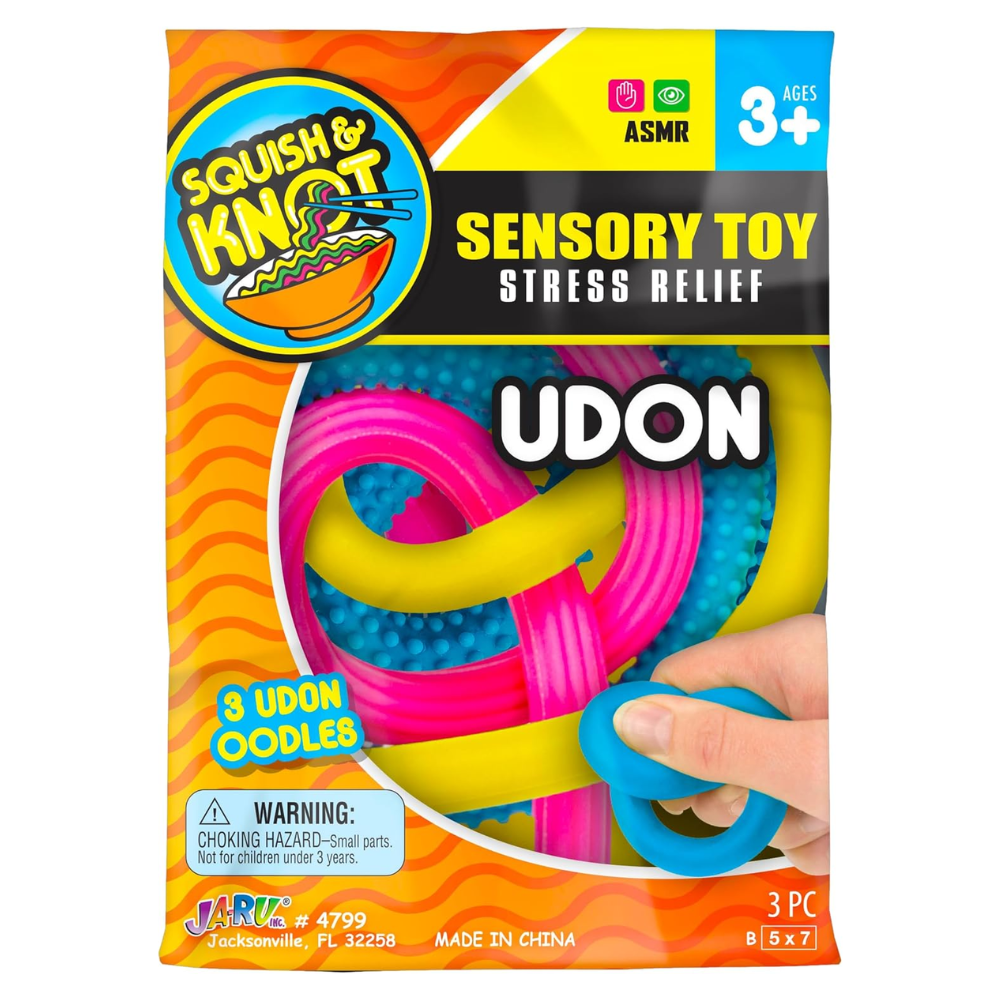 12 Sensory Stretch Seile - 6 Farben, 24 Cm, Für Stressabbau & Konzentration