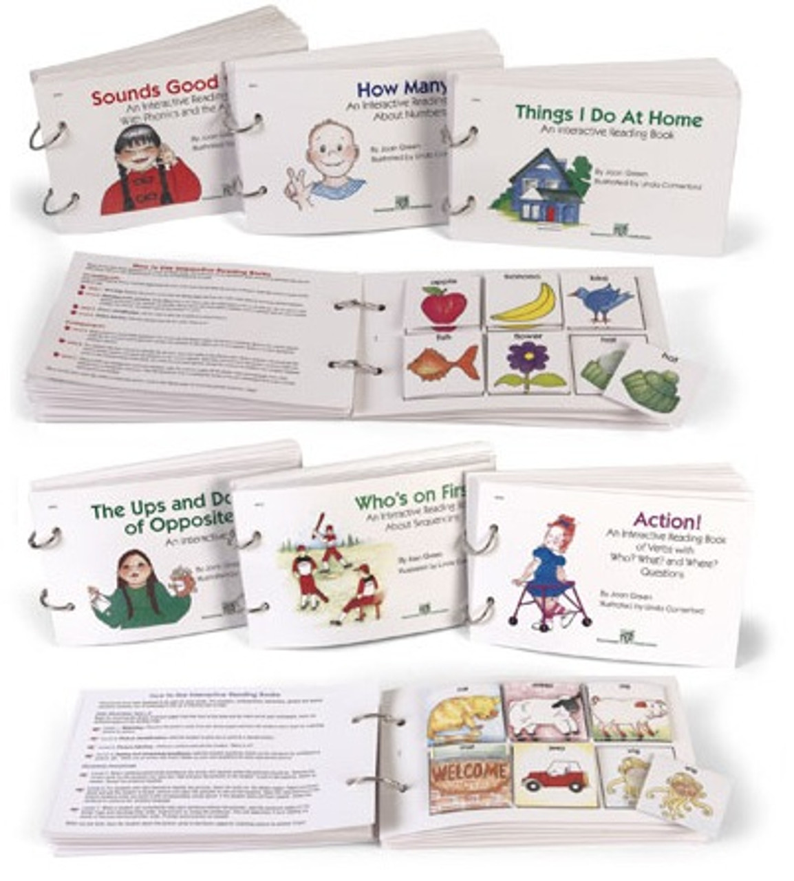 Interactive reading books set use visual supports to build literacy