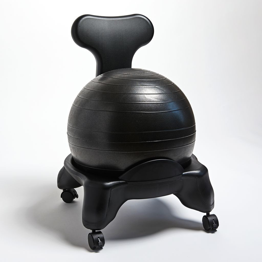 Modern Ball Chair with Locking Casters