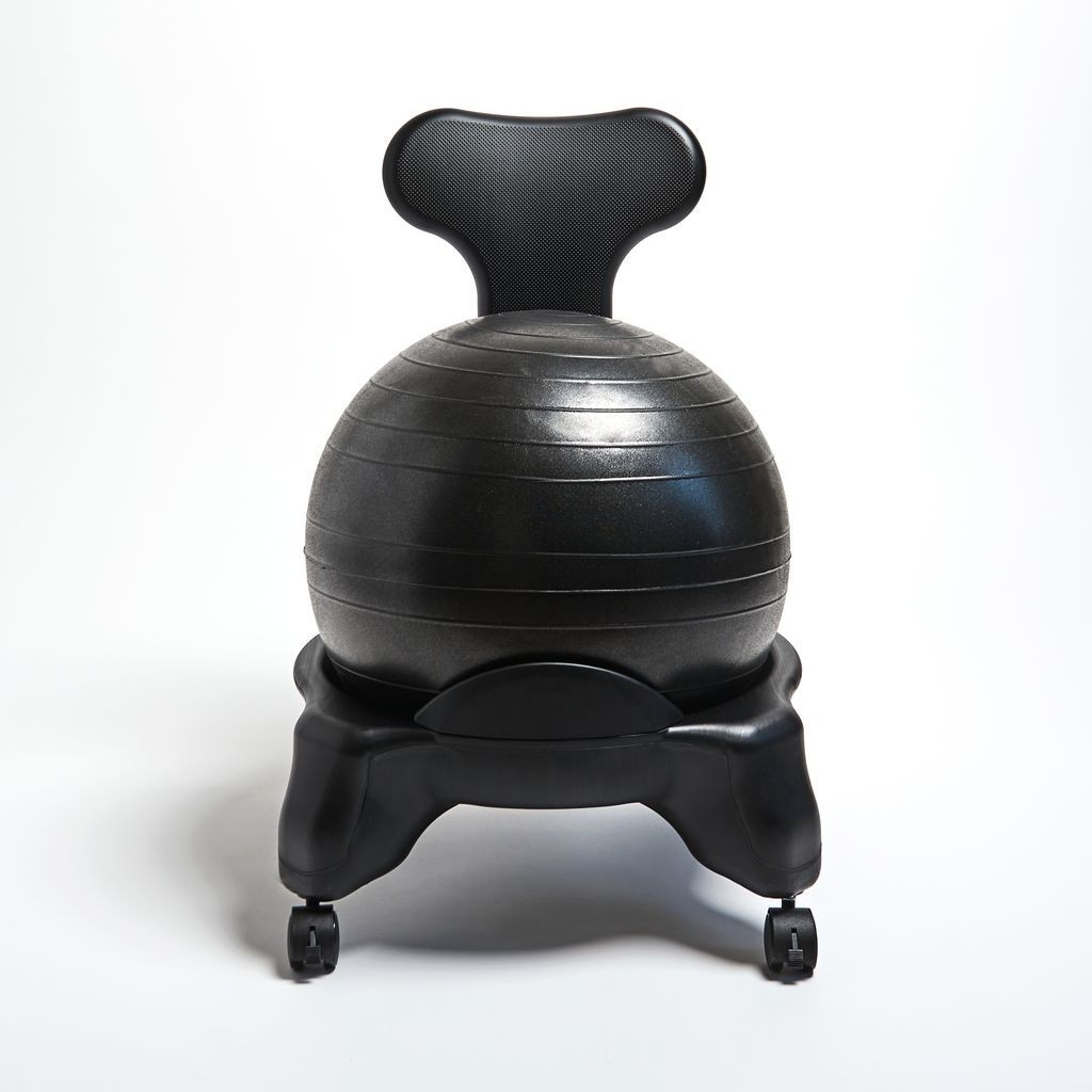 Modern Ball Chair with Locking Casters - Thumbnail 2