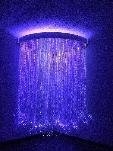 Fiber Optic Corner Shower for Sensory Rooms