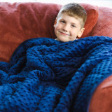Super Soft Weighted Blanket Blue