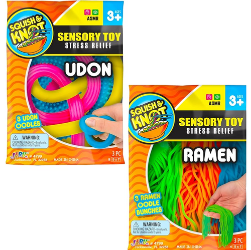 Textured Stretchy Sensory Noodles 2 Pack Textured Stretchy Sensory Noodles 2 Pack