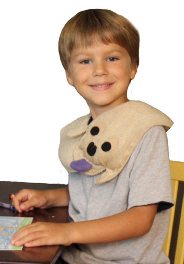 Puppy Wrap: Weighted Neck Wrap for Special Needs Children