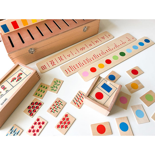 Wooden Sorting Set for Kids – 73-Piece Math & Color Learning Toy