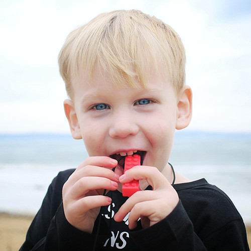 chewable lego necklace