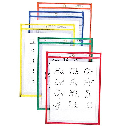 Unleash creativity with Bazic Reusable Dry Erase Pockets for kids! Watch  their writing skills soar as they learn and play. Easy to clean…