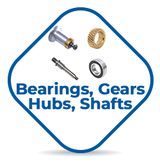 Bearings, Gears, Hubs, Shafts