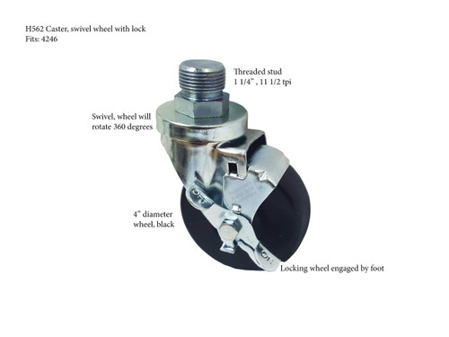 Buy CASTER - SWIVEL WHEEL W/LOCK for Hobart Parts