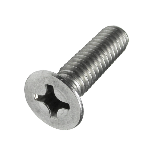 BLADE SCRAPER SUPPORT SCREW, 1/4-20 x 1 PHILIPS FLAT HEAD