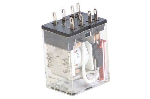 Latch/Valve Relay DPDT 7A 12V For FryMaster 8076084 Front View