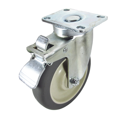 Avantco 178A3PCKIT8 3 Swivel Plate Casters with Mounting Hardware