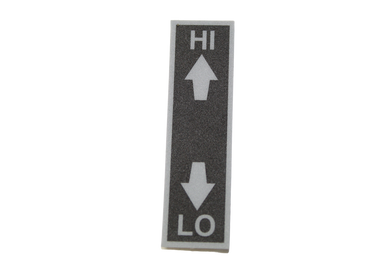 Hi Lo Sticker for Heat Seal Wrapping Machine 625A Fitting 600 series