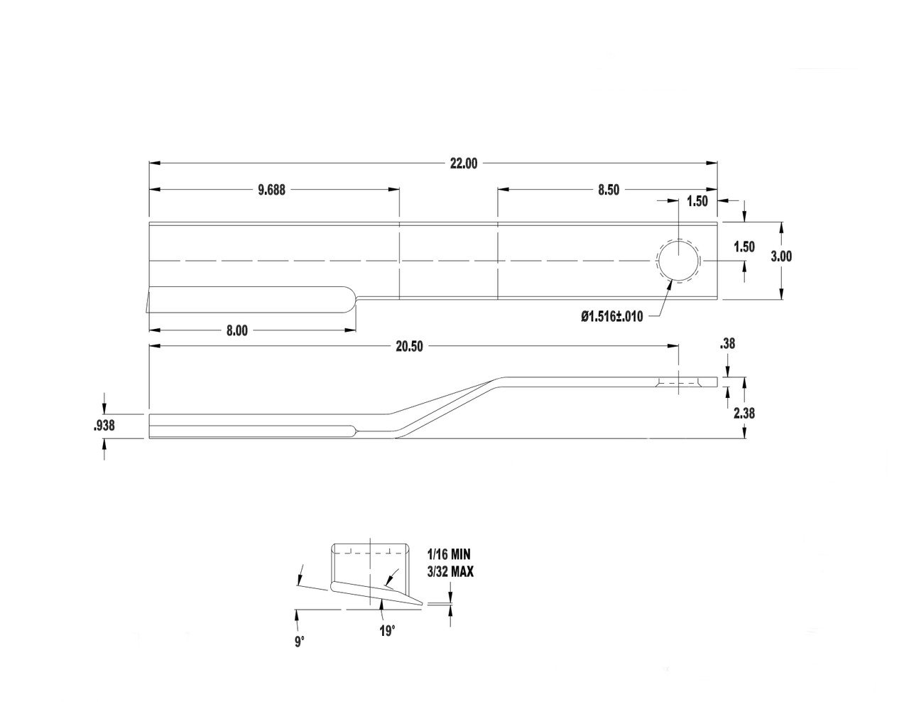 RSO Replacement For Woods Rotary Cutter Blades, 19161 – Rancher Supply  Brush Mower Blades