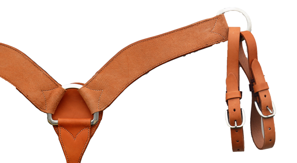 Premium Leather Breast Collar For Horses Hand Crafted Latigo Lined