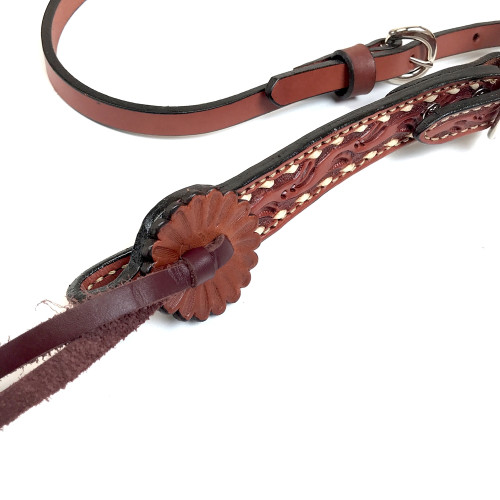 Leather Breast Collar, Floral and Copper – Tack of the Town