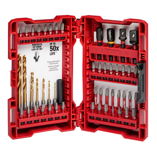 Milwaukee SHOCKWAVE Impact Duty Drill and Alloy Steel Screw Driver Bit Set (50-Piece)