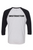 EoS Unisex Triblend Three-Quarter Raglan T-Shirt - White/ Black