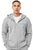 EOS Athletic Grey Full-Zip Hoodie - Unisex