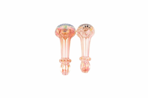 H-71 | Single Ring Pink Fumed Hand Pipe