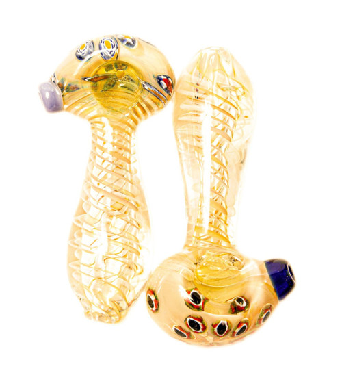H-79 | Fumed Hand Pipe w/ Matching Line Work