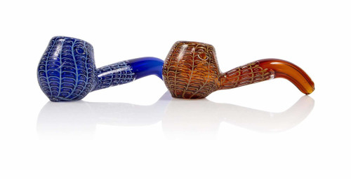 H-92 | Sherlock Hand Pipe w/ Line Design