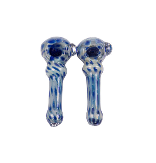 H-104 | Blue Spotted Hand Pipe