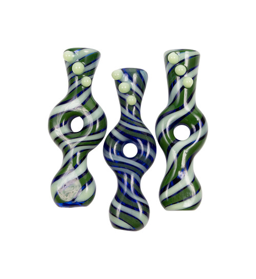 CH-4 | Flat Tip Triple Dotted Donut Chillum