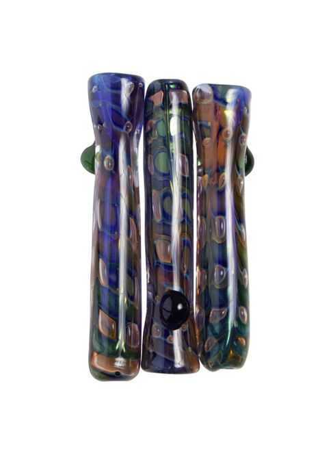 CH-31 | Blue Chillum w/ Dotted Pattern